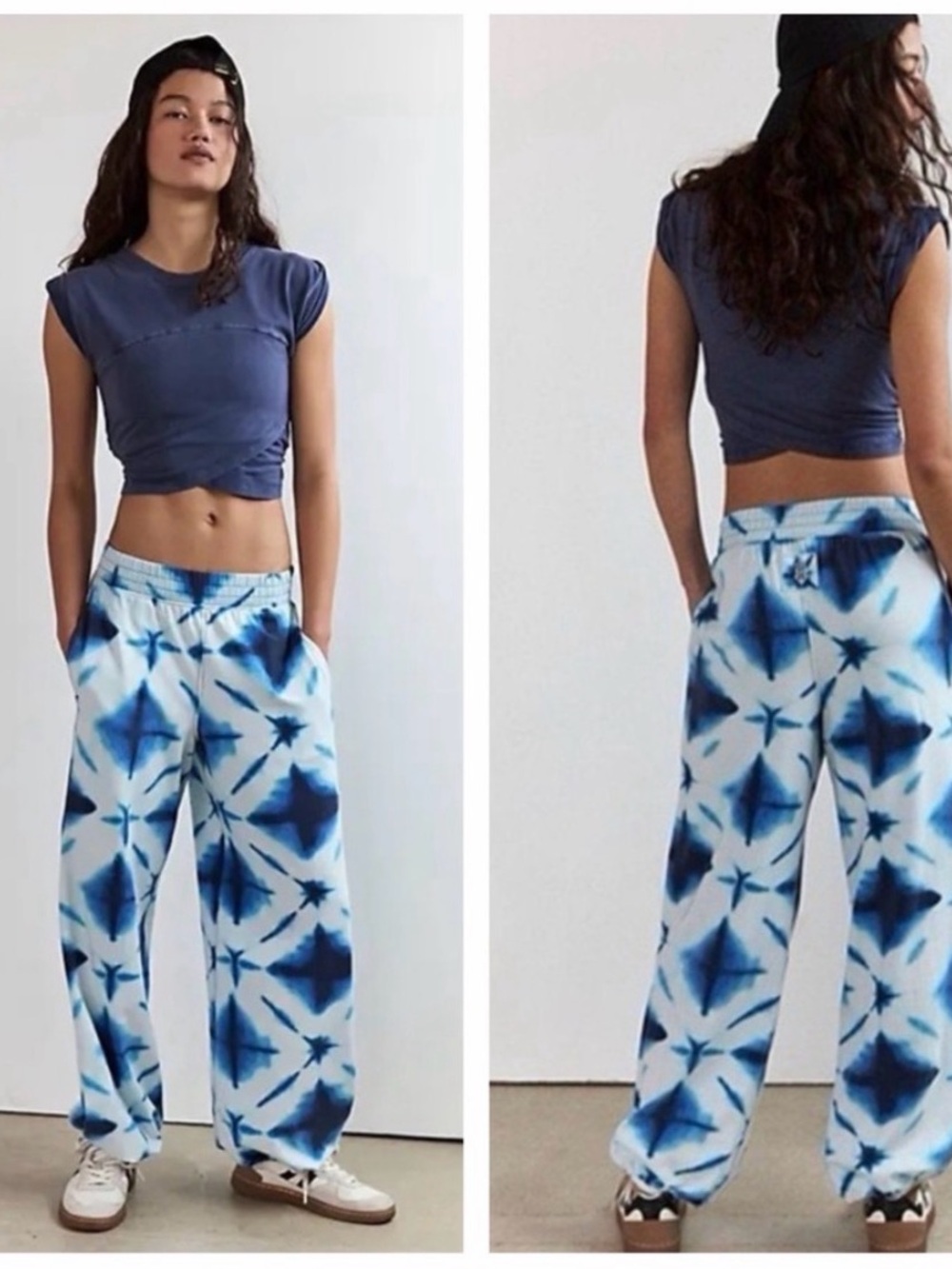 Free People FP Movement Hot Shot Crossover Set in Shibori
Navy Combo Tie Dye-S